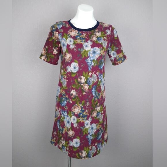 Hail3y: 23 Effey Floral Short Sleeve Sweater Dress Size Small - Picture 2 of 11